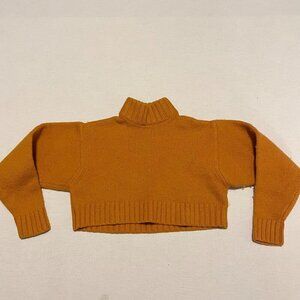 Wilfred Free Cropped Long Sleeve Sweater Size XXS Merino Wool